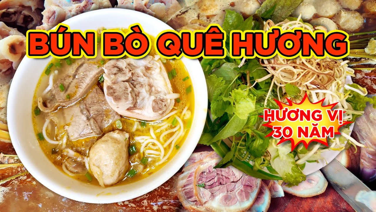 BÚN BÒ HUẾ QUÊ HƯƠNG! THỊT TƯƠI, GIÒ HEO MỀM, MỌC RẤT THƠM NGON! Saigon's Best