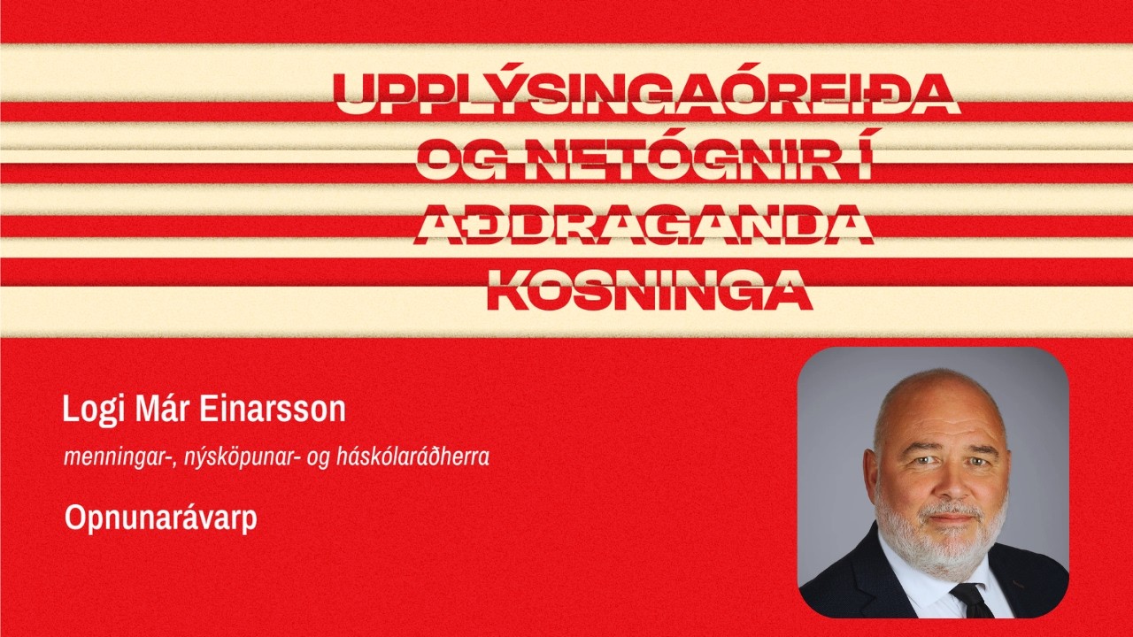 Logi Már Einarsson - Opnunarávarp