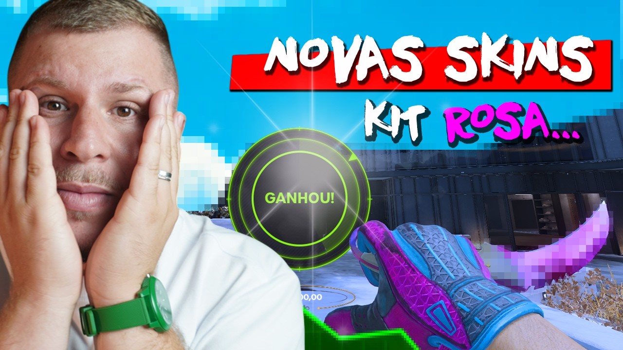 INSANO... Completei o INVENTÁRIO ROSA no CS2 com uma FACA e SKINS NOVAS (skins geniais)