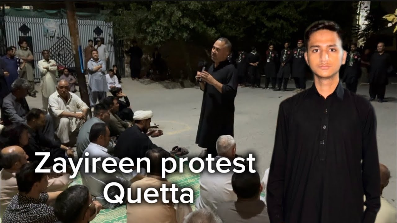 Zayireen protest Quetta || 2025 / 1447