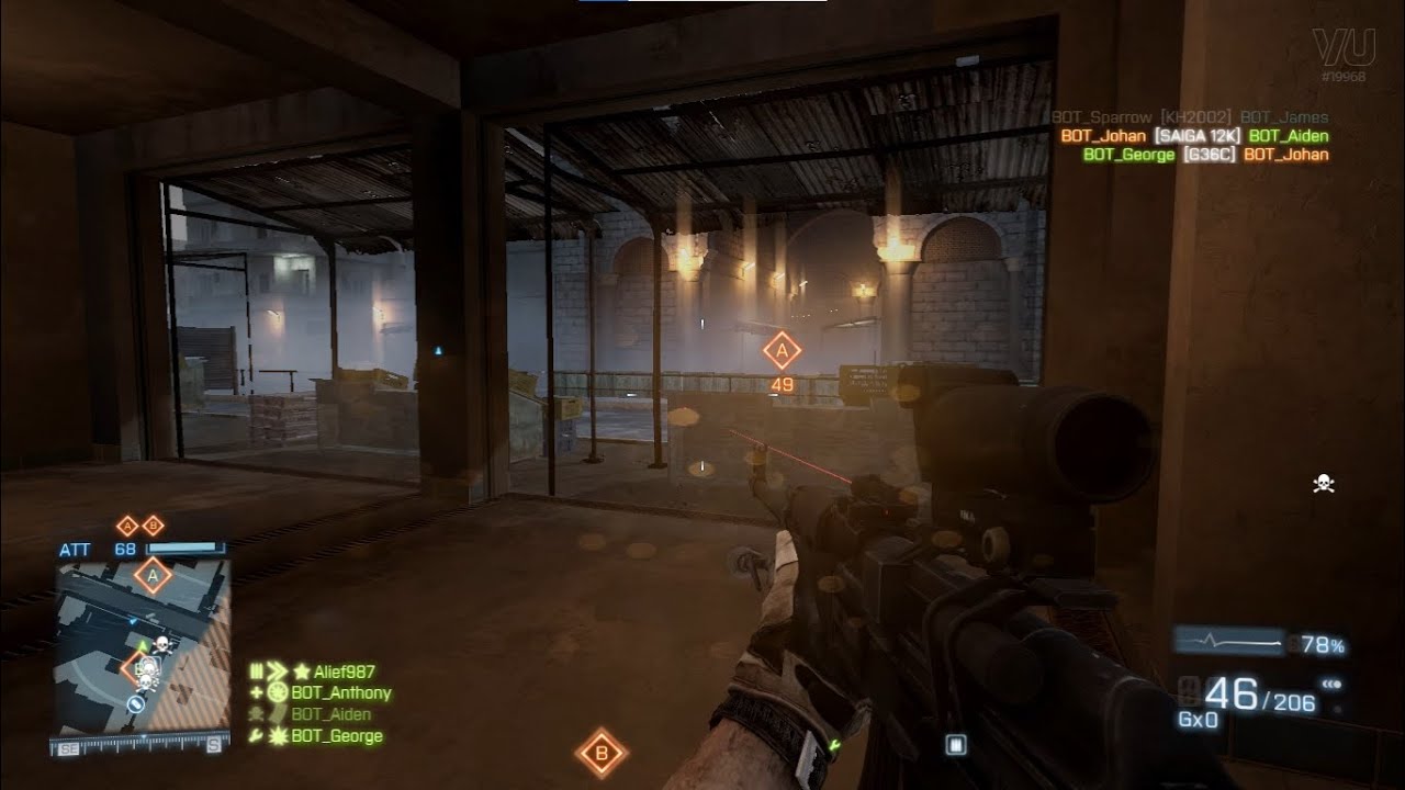 Battlefield 3 (Venice Unleashed) | Fun Bots Mod | Rush on Grand Bazaar