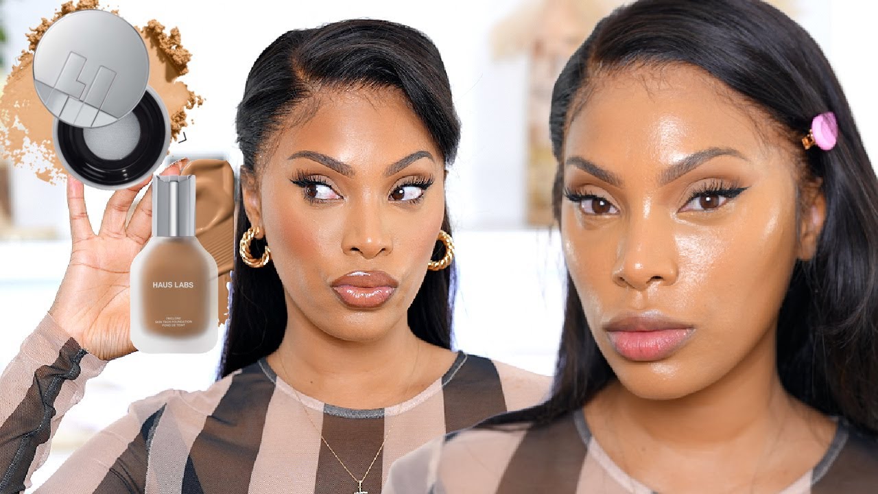 BEST FOUNDATION I'VE EVER TRIED ? ?  HAUS LABS BY LADY GAGA| FOUNDATION REVIEW