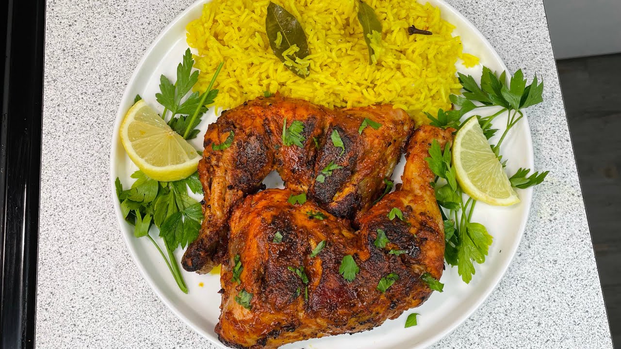 НАСТОЯЩИЙ РЕЦЕПТ КУРИЦЫ В ТАНДУРИ (БЕЗ ДУХОВКИ) 🍗 С индийским рисом 🇮🇳