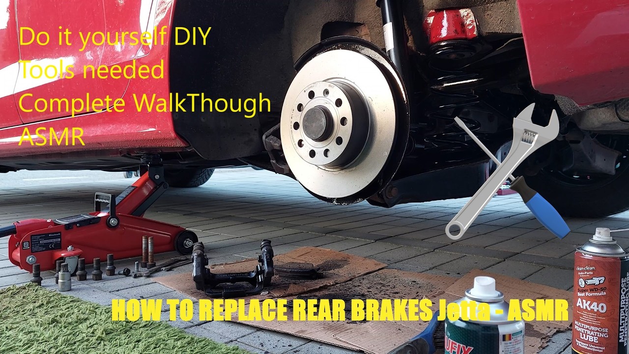 ASMR DIY: VW Jetta Rear Brake Pad & Rotor Replacement (2012 Model)