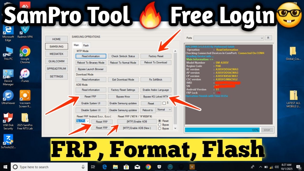 SamPro Tool  Easy Android Unlock & Repair Guide | Samsung, MTK, Qualcomm, SPD Support 💯✅