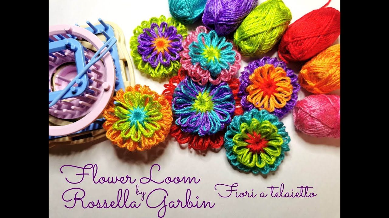 flower loom, fiori a telaietto