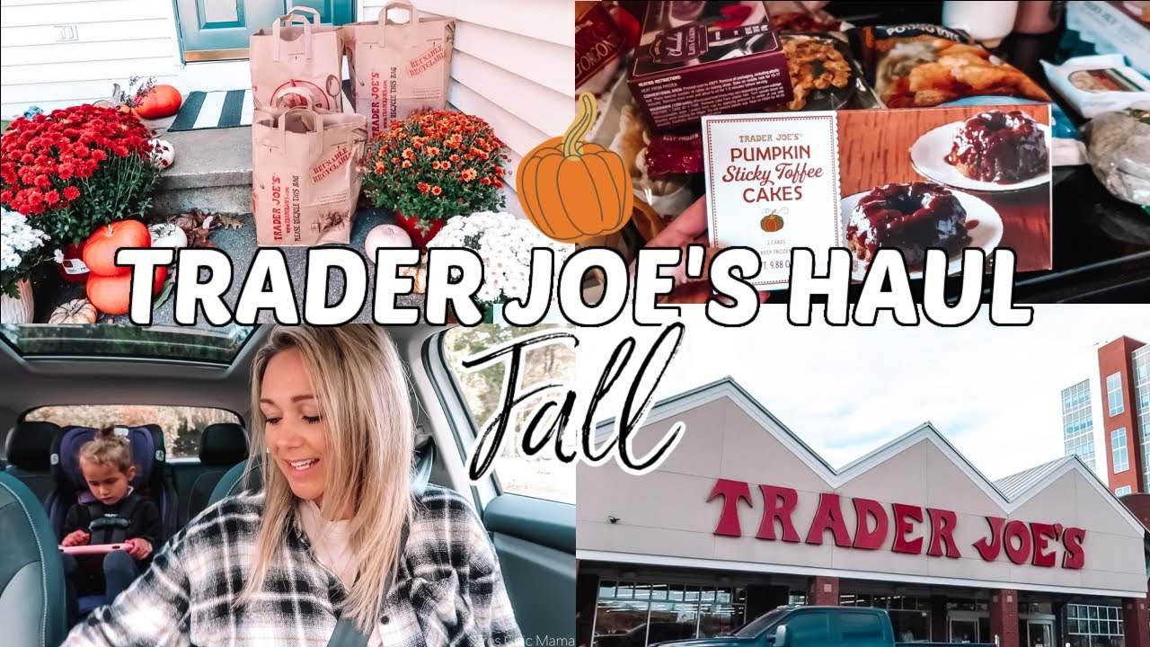 HUGE TRADER JOE'S FALL GROCERY HAUL 2022| Tres Chic Mama