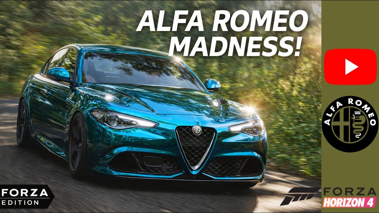 Driving the 2016 ALFA ROMEO GIULIA QUADRIFOGLIO Forza Edition || Free ride and Barn find in FH4