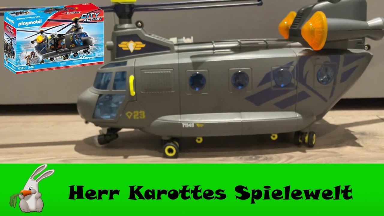 Playmobil City Action 🚁 Action Heroes 💣 SWAT-Rettungshelikopter 👮🏼‍♂️ 71149