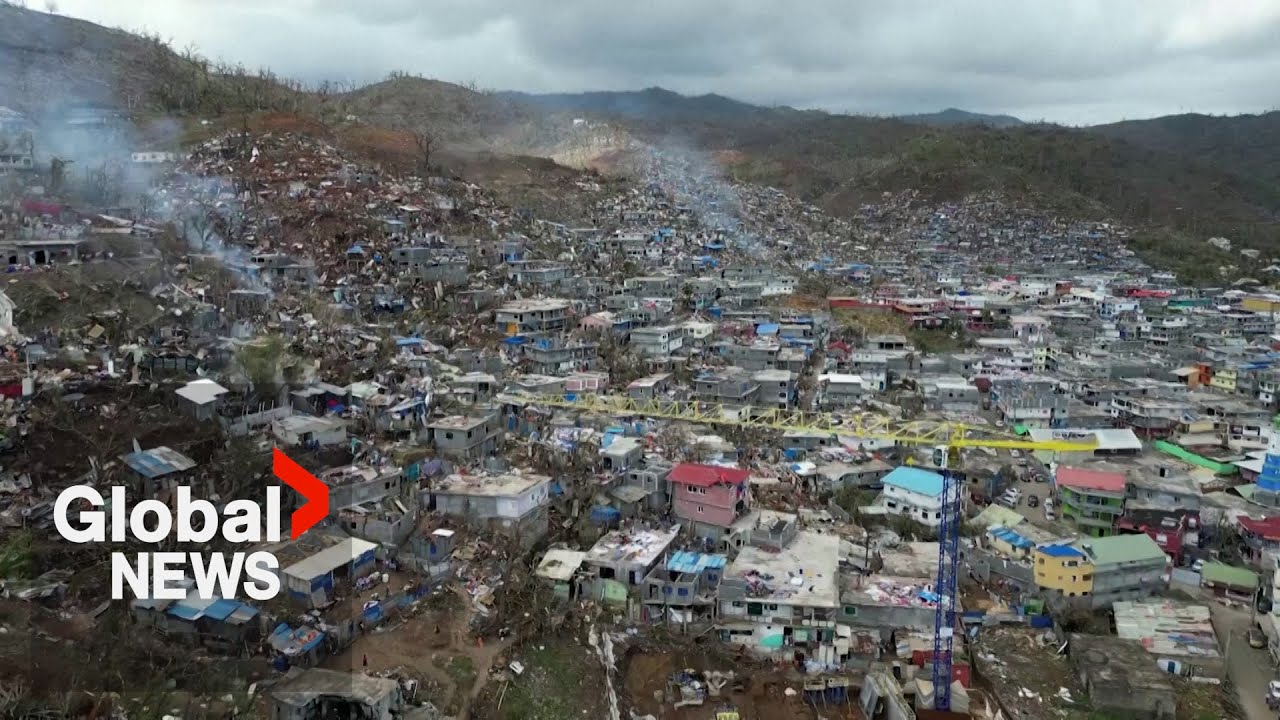 Cyclone Chido: Drone video shows extent of destruction in Mayotte