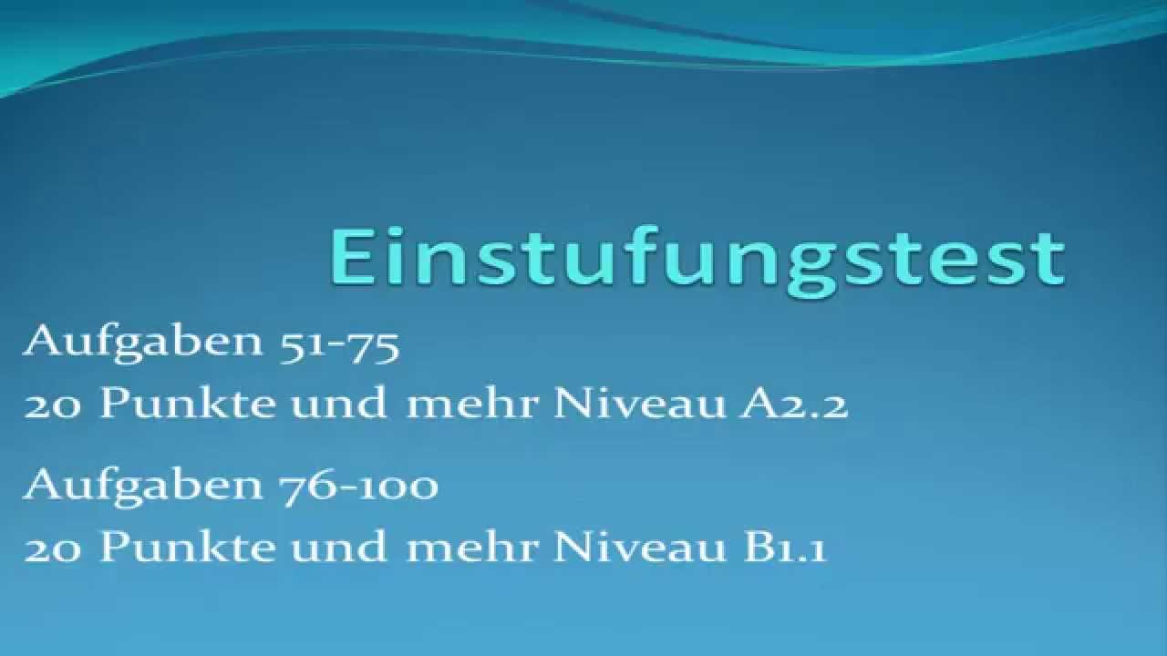 Placement test level A2/B1