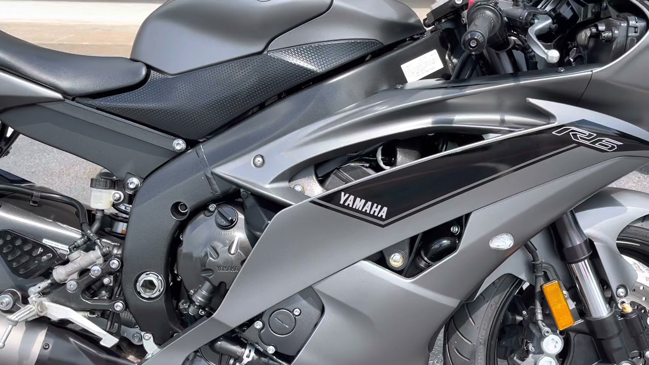 2016 Yamaha Matte gray R6 Mintmotorcycles.com