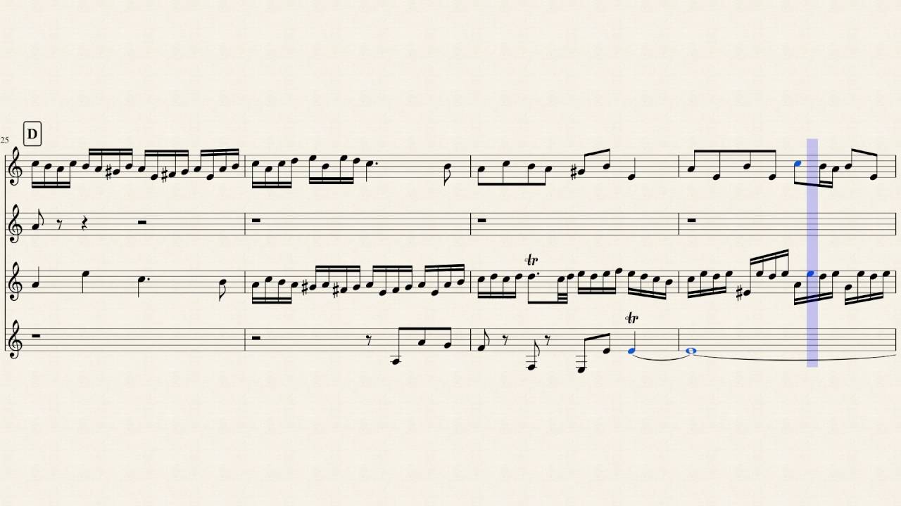 Little Fugue in Gm Clarinet Quartet