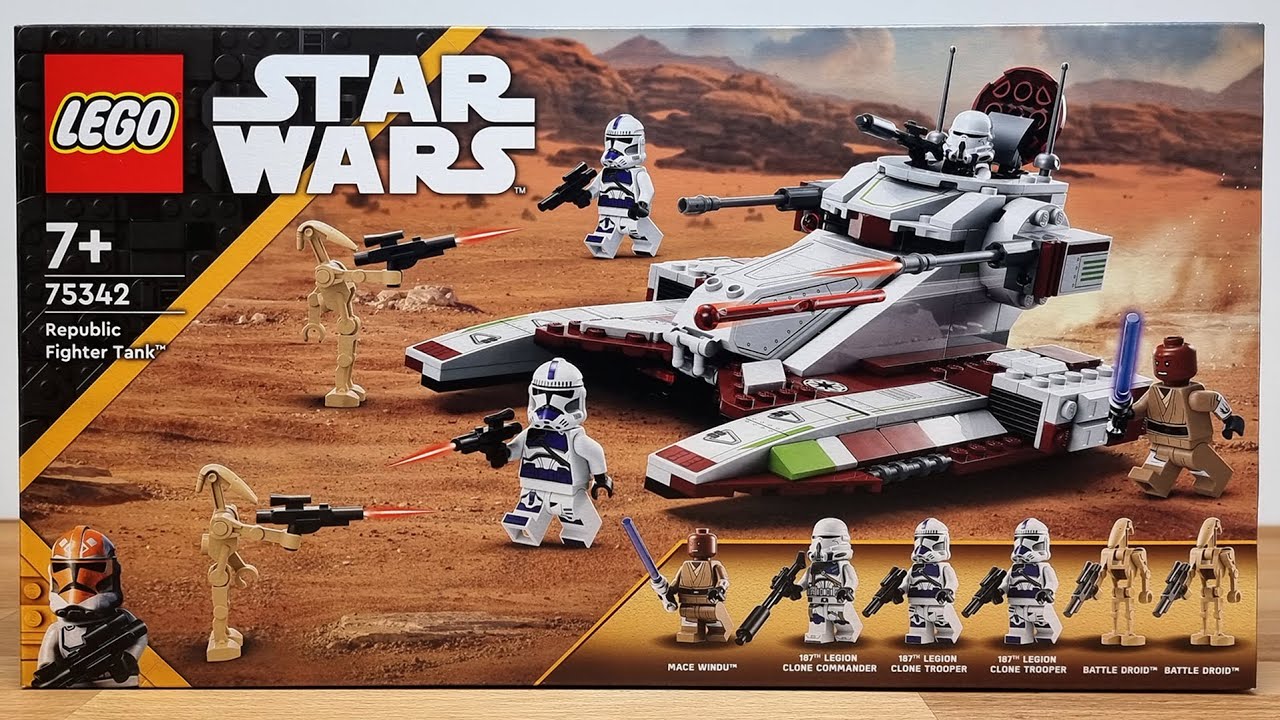 LEGO Star Wars 75342 Republic Fighter Tank (2022) SPEED BUILD