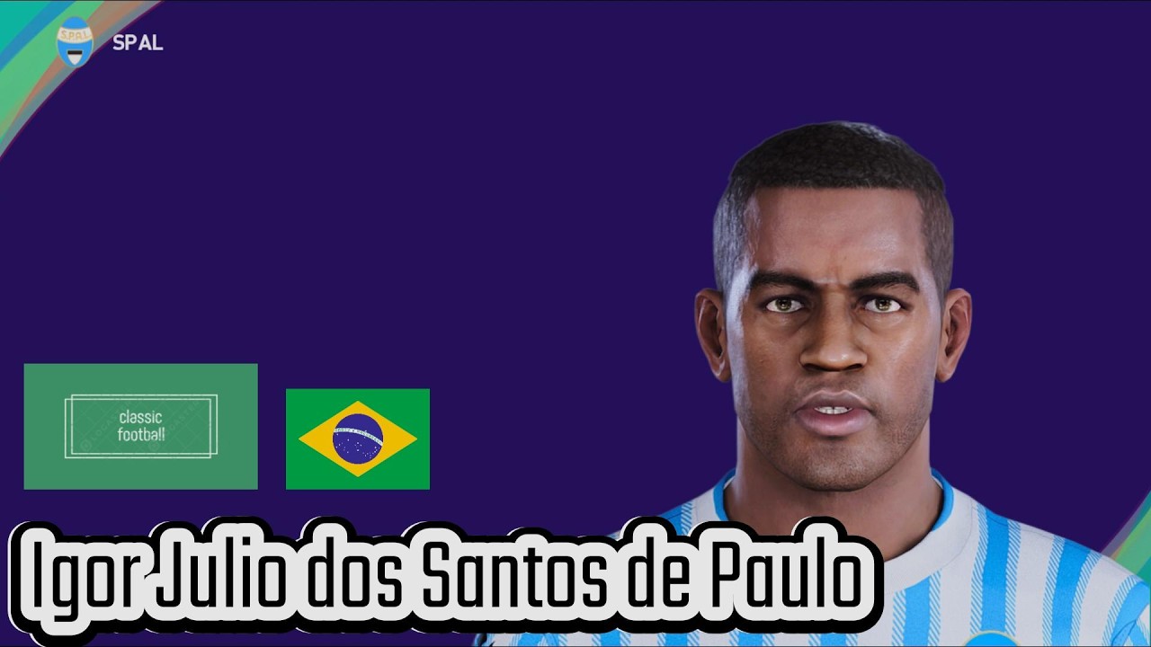 Igor Julio dos Santos de Paulo - PES Clasico (Face, Body& Stats)