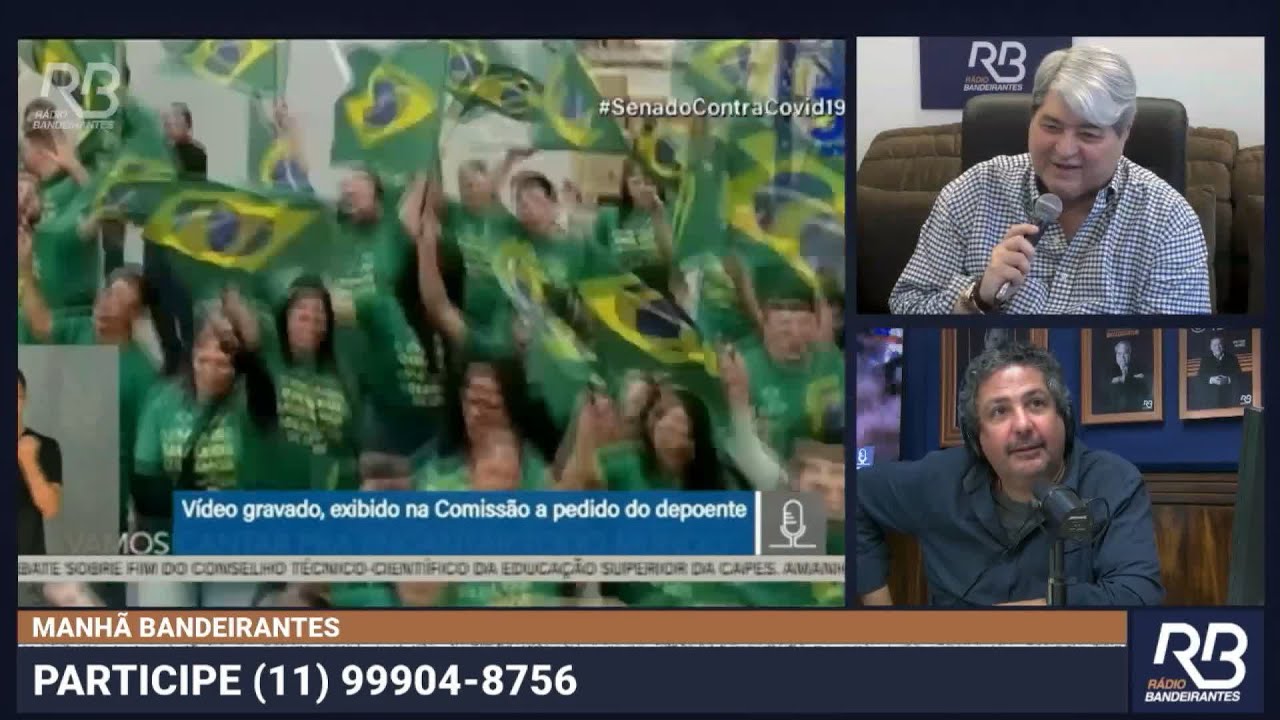 Luciano Hang transmite comercial da Havan na abertura da CPI da Pandemia de hoje