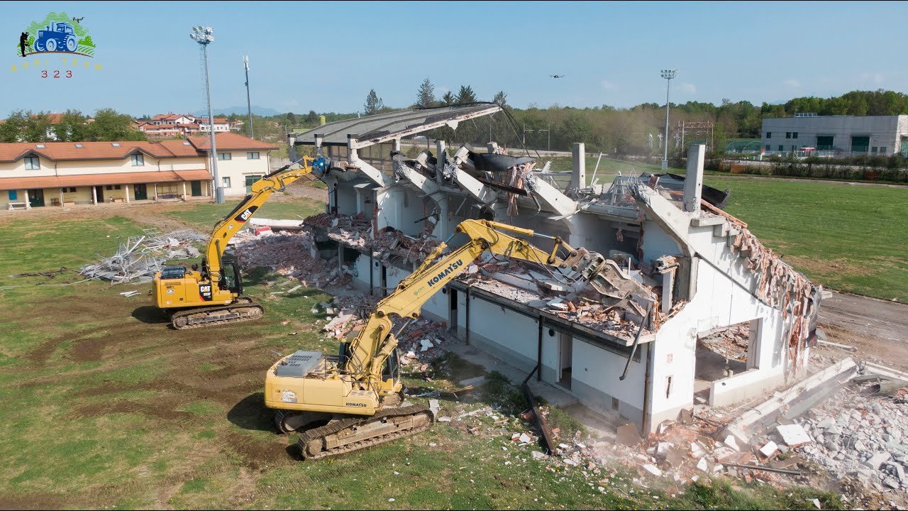 *SPECIAL* Demolizione tribuna - CAT 323F - Komatsu PC 210 | Ghema Srl | agriteam323