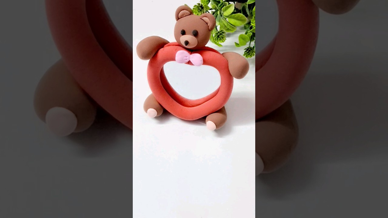 Mirror Makeover ideas ❤️DIY Heart shape mirror #diy #howtomake #shorts