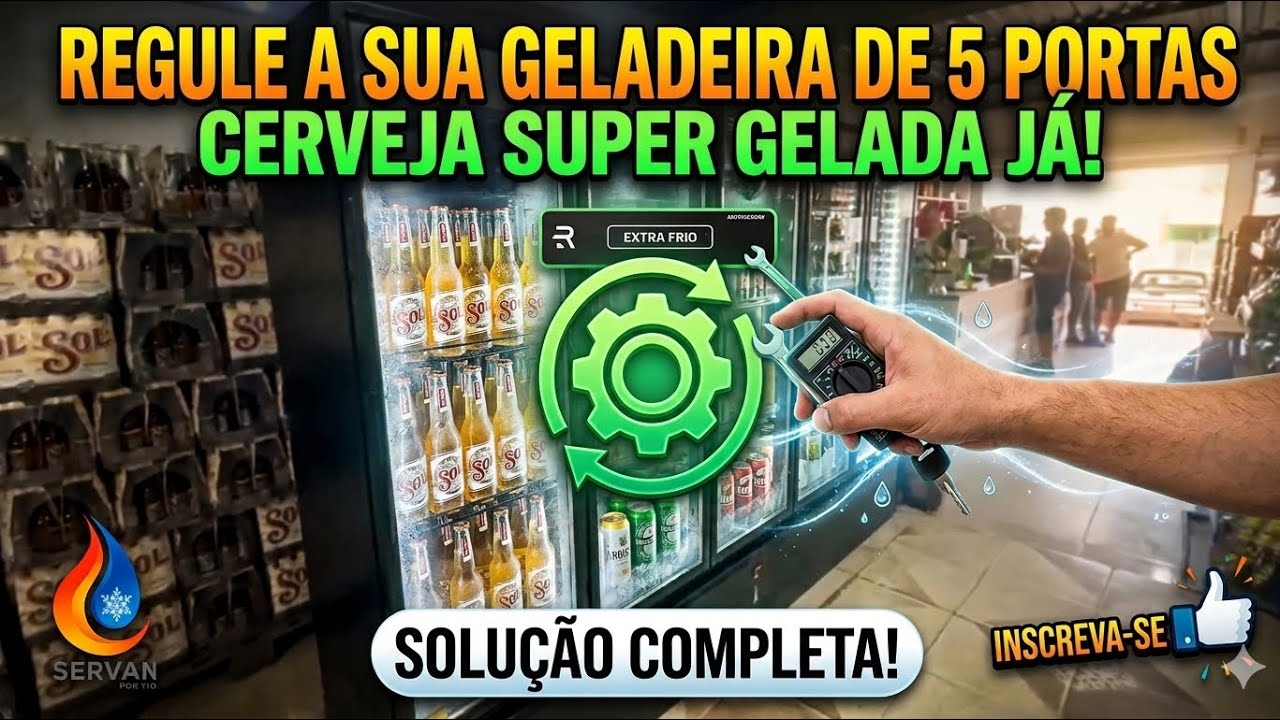 Regulagem Instalação da Cervejeira Extra Frio 5 Portas Refrimate (Gela até -5°C)