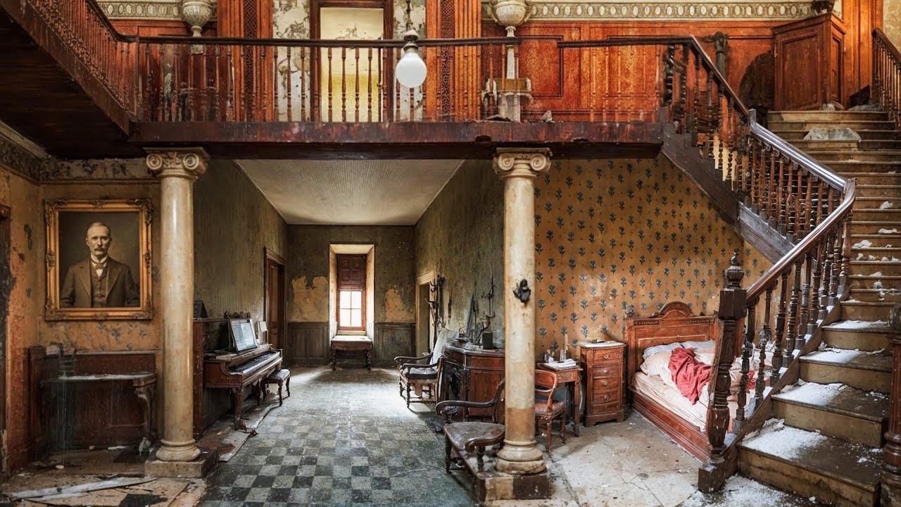Millionaire’s Hidden Mansion Left Behind | Barn Full of Motorcycles Everything Left Behind