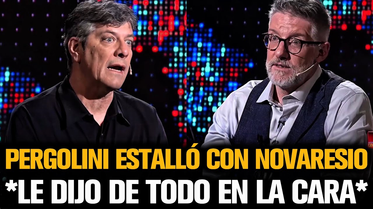 PERGOLINI ESTALLÓ CON NOVARESIO Y LE DIJO DE TODO EN LA CARA