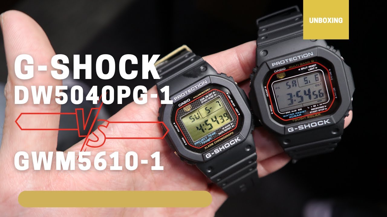 G-Shock 40th Anniversary DW5040PG-1 VS GMW5610-1