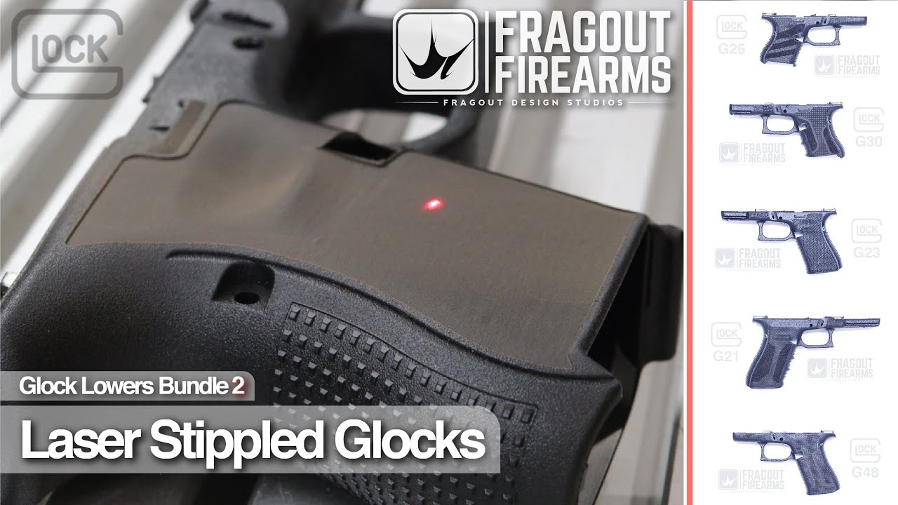 Glock Lowers Bundle II Fiber Laser Engraving Vector Design Artwork by Fragout Firearms