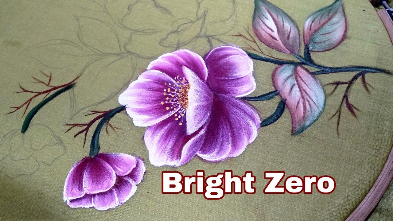 Fabric painting tutorial part 1| fabric painting on clothes