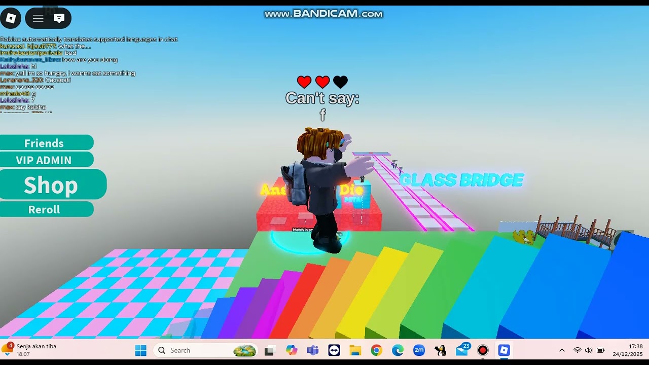 Playing Roblox on my computer!