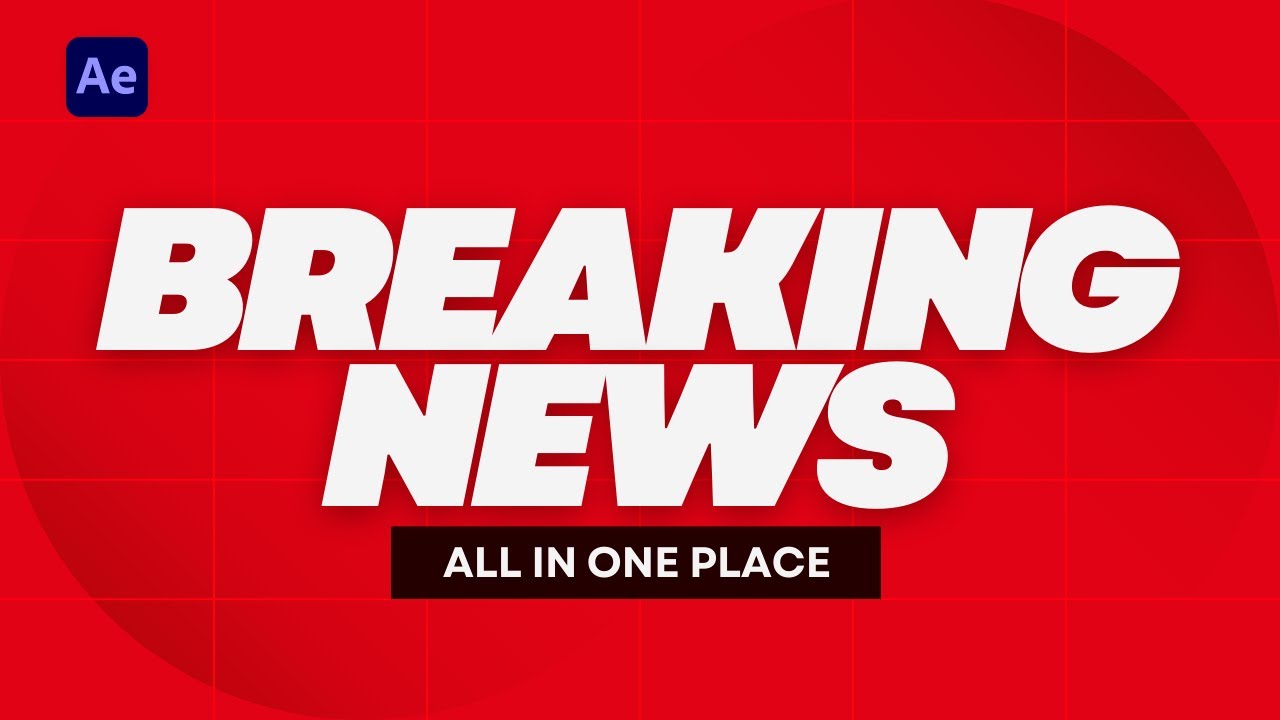 BREAKING NEWS Intros Collection | All in One Place | After Effects Tutorial