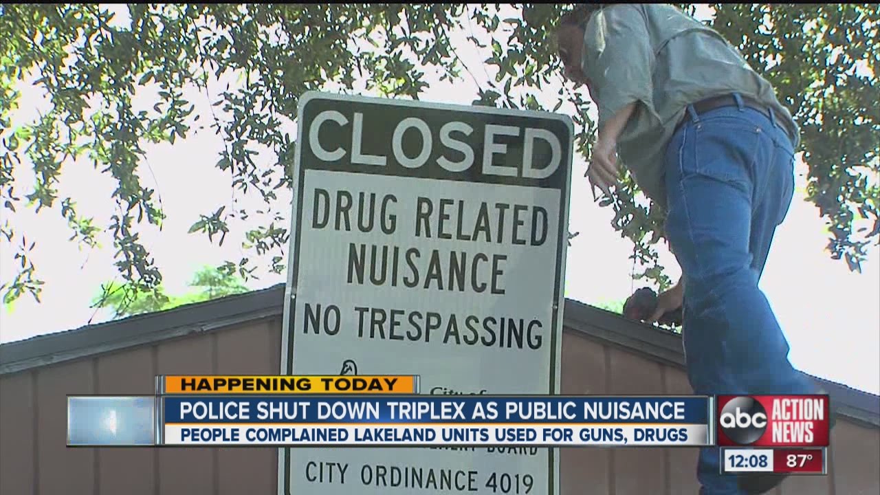 Police shut down triplex as public nuisance