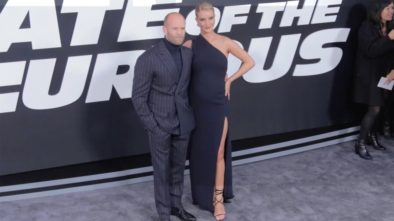 Jason Statham and Rosie Huntington-Whiteley "The Fate of the Furious" New York Premiere