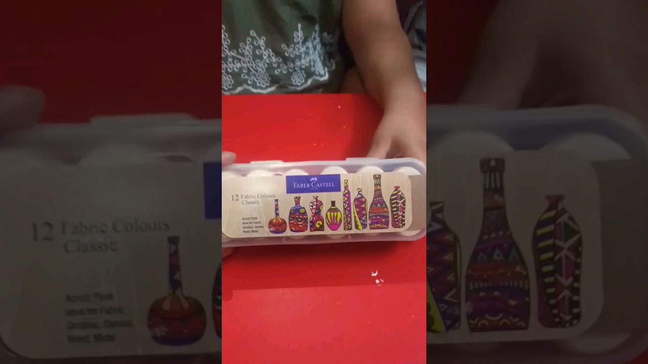 Unboxing 🤩 | Faber Castell 🎨 | Fabric colours 👩&zwj;🎨 | #shorts #viralshorts #unboxing