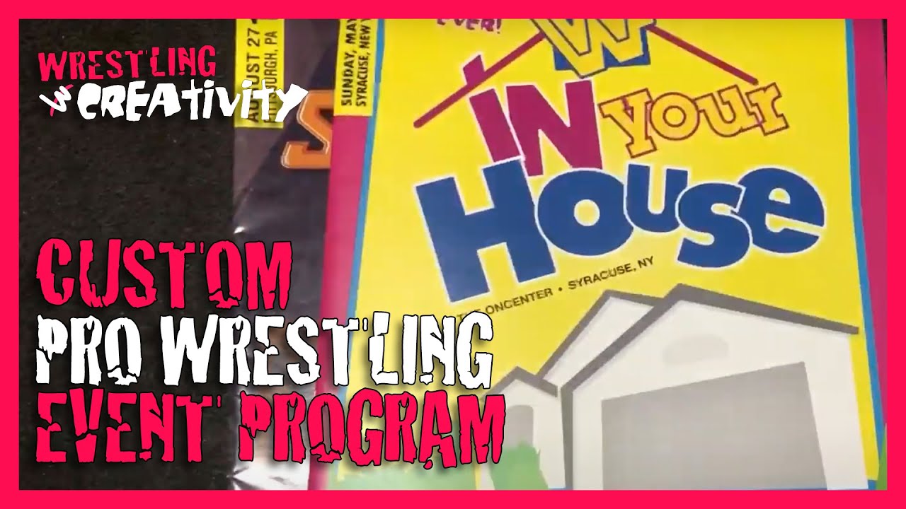 Create a Custom Wrestling Live Event Program (WWF / WWE Souvenir Line-up/Match Card Magazine)