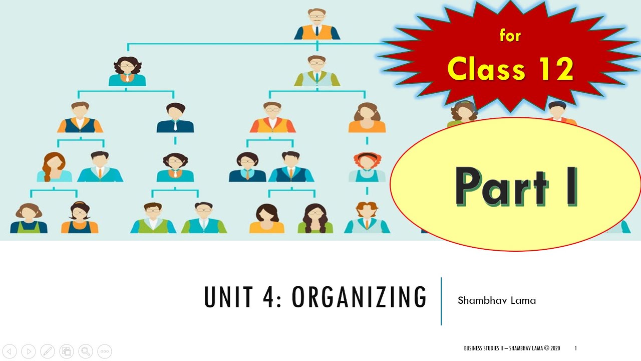 Organizing (Part I) | Unit 4 | Business Studies | Class 12 | NEB | Learn easily in Nepali