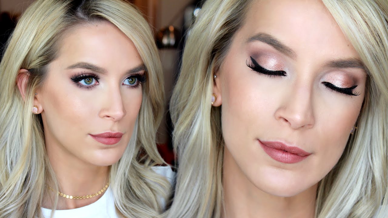 Drugstore Wedding Makeup Tutorial | Rose Gold | LeighAnnSays