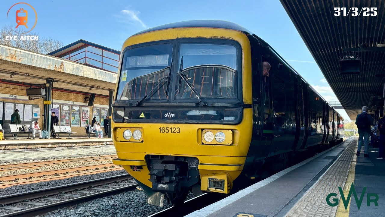 GWR Class 165 Full Journey  //  Didcot Parkway - Oxford  //  31/3/25