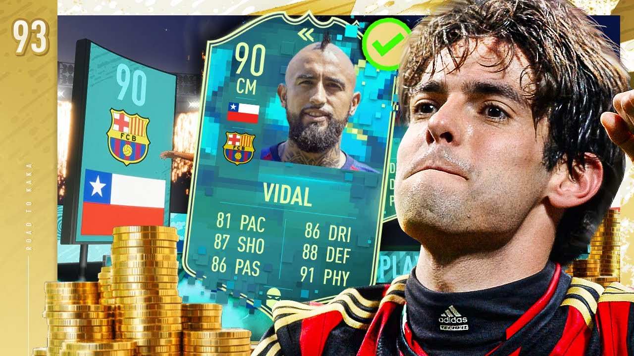 ОТКРЫВАЕМ ВИДАЛЯ С РЕЙТИНГОМ 90 FLASHBACK!! &mdash; FIFA 20 KAKA ROAD TO GLORY #93