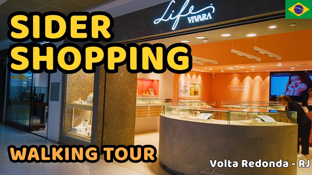 ᴮᴿ Walking through a Small Shopping Mall in Volta Redonda | WALKING TOUR 4K