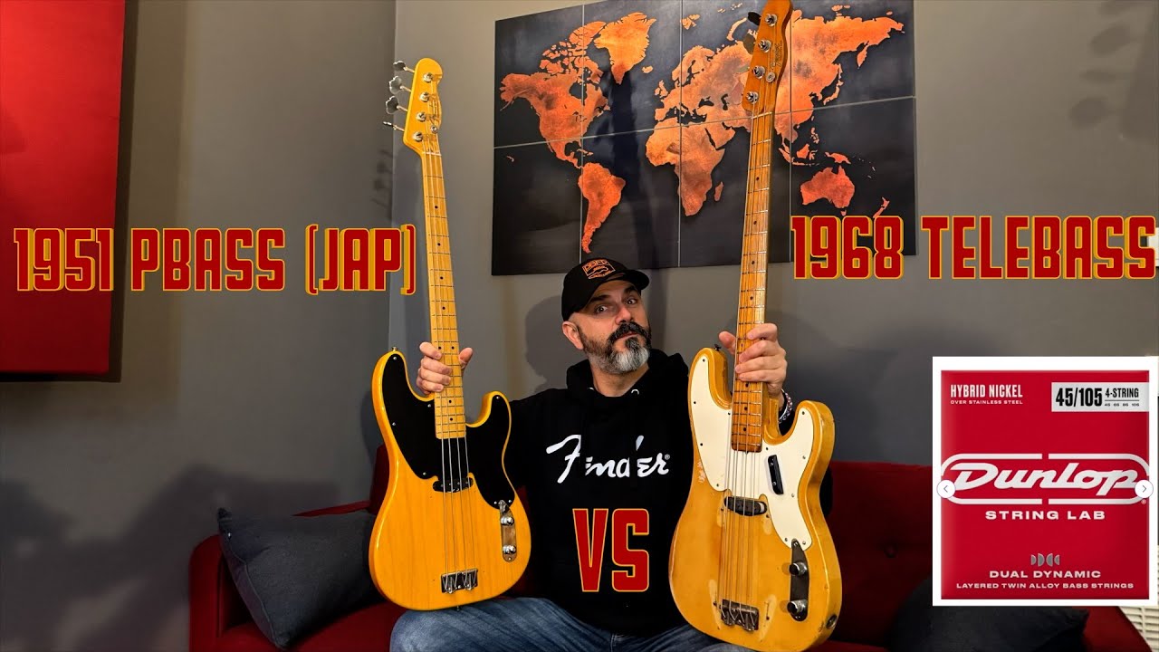 Fender Precision 1951 vs Telebass 1968 - BASS PILLS