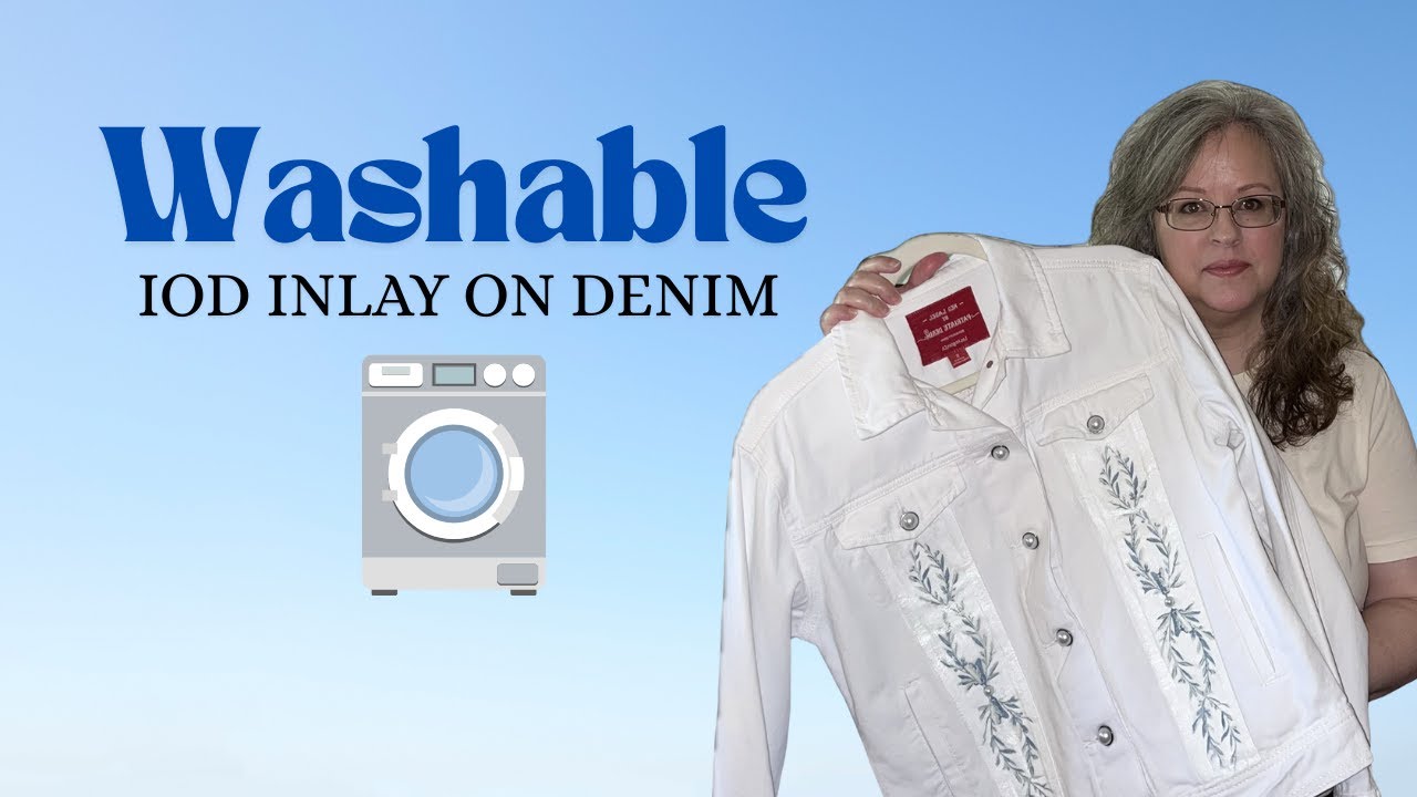 How to Seal IOD Paint Inlay on Denim