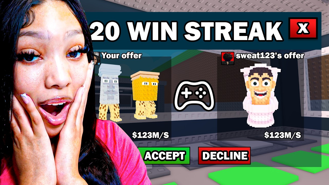 I Went On A CRAZY PVP STREAK Using CONTROLLER In Steal a Brainrot Duels!