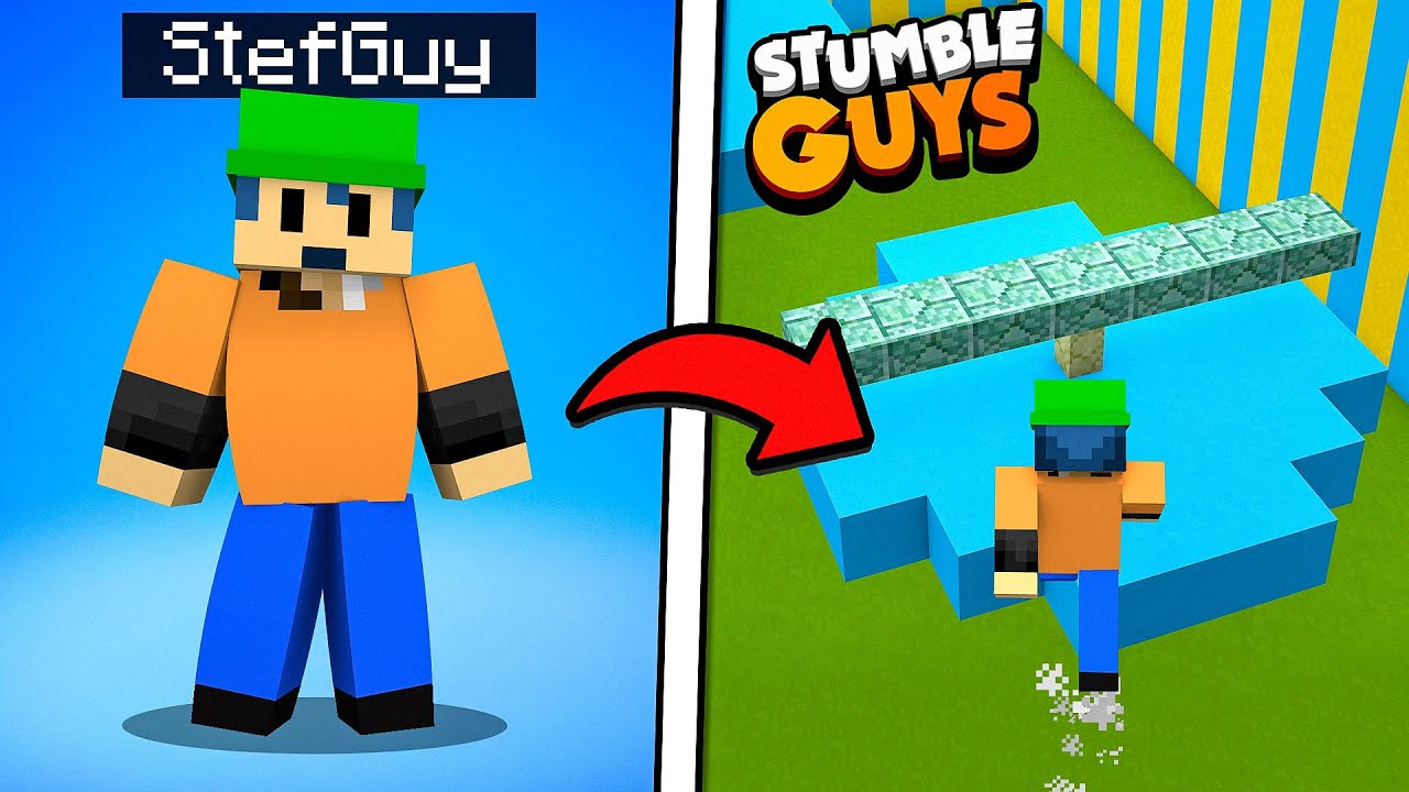 GIOCO UN TORNEO DI STUMBLE GUYS SU MINECRAFT!