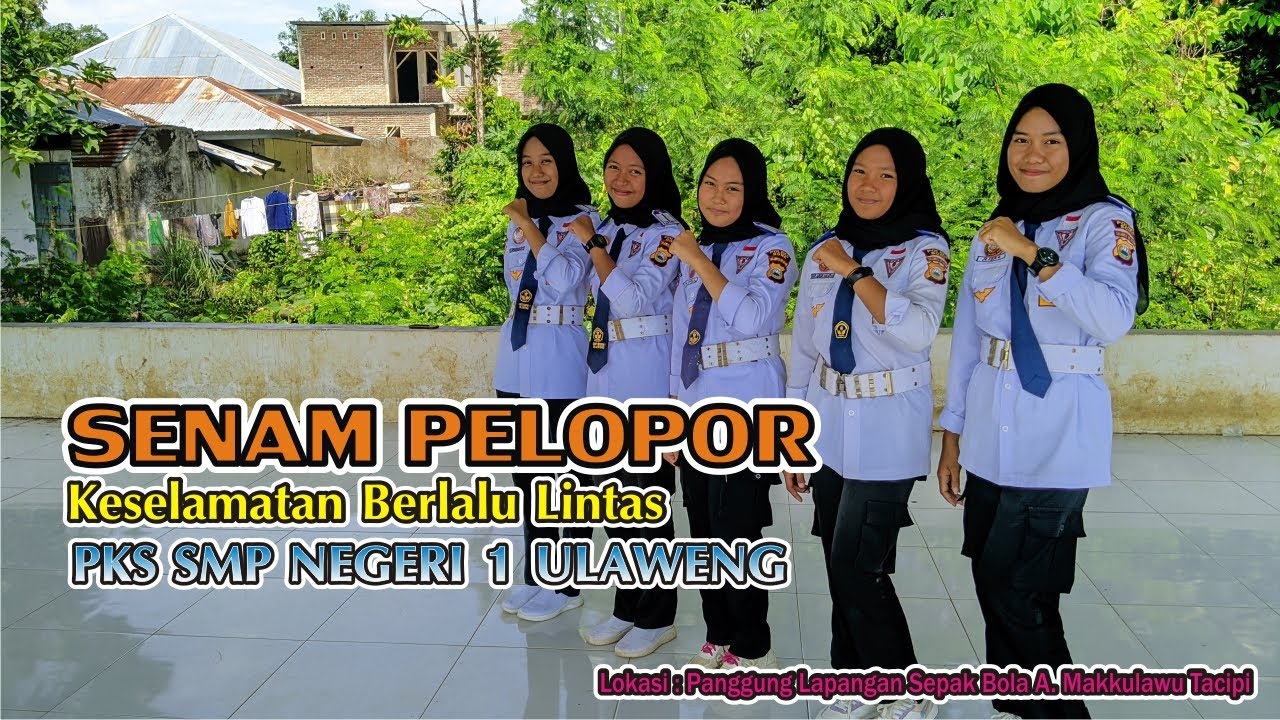 SENAM PELOPOR KESELAMATAN BERLALU LINTAS OLEH PKS SMPN 1 ULAWENG