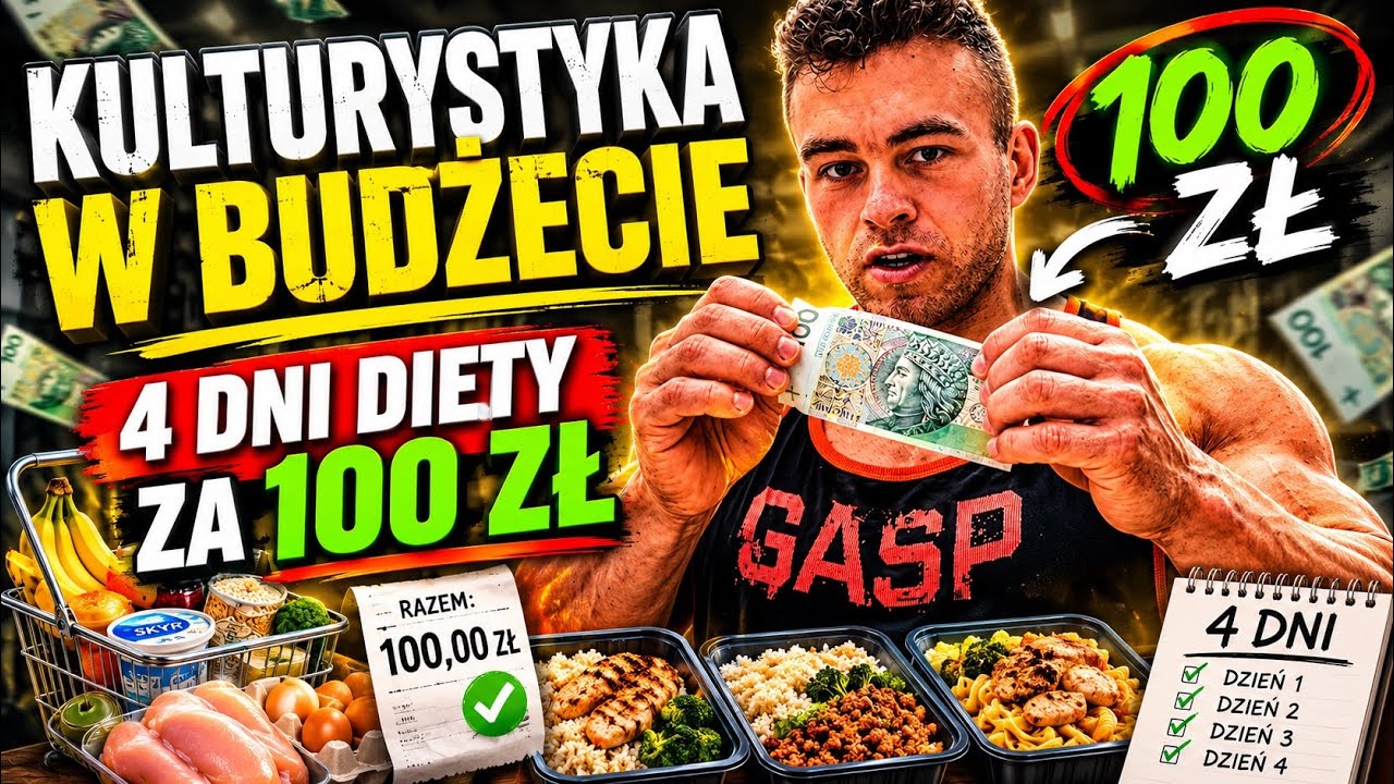 KULTURYSTYKA W BUDŻECIE CHALLENGE 100 ZŁ NA 4 DNI DIETY 