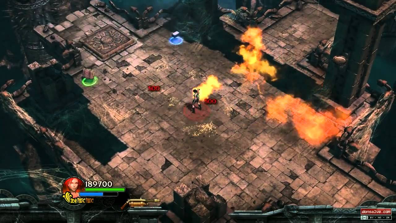 Lara Croft and the Guardian of Light HD | Spider Tomb Gameplay
