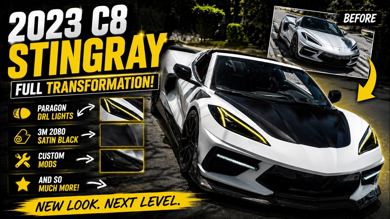 C8 Corvette Titanium Exhaust , Eventuri Intake and More Install #diy @ParagonPerformance