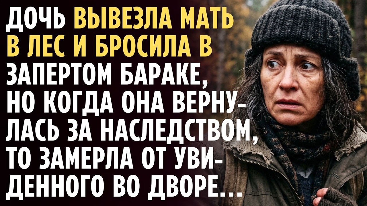 Дочь думала, что мать давно замерзла в лесу, и приехала забрать участок. Но услышав разговор...