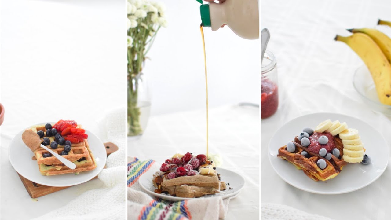 WAFFLES SALUDABLES » 3 versiones
