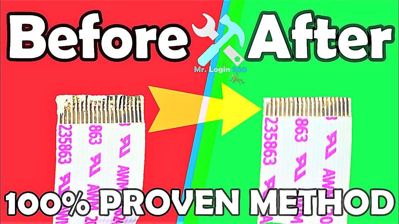 How to Fix Broken Flexible Flat Ribbon Cable | Fix FFC Cable | Repair Ribbon Cable | Mr.login360